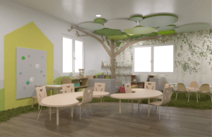 Purposeful Childcare Classroom Design: 7 Decisions Behind the Finished Space 1 Purposeful childcare classroom design concept visualization for Kix Corner Childcare Center