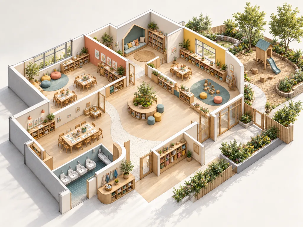 Home 7 Scandinavian Montessori Preschool Diorama